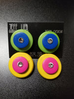 Jeff Lieb Multi-Colored Wire and Coil Rubber Necklace Set (6917477400627)