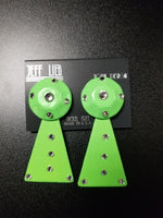 Jeff Lieb Lime Green Clip-On Earrings (6936193499187)