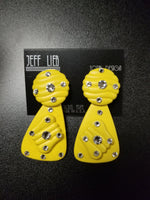 Jeff Lieb Yellow Clip-On Earrings (6936193171507)