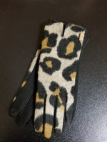 Beige Leopard Notch Smart Gloves (7012774608947)
