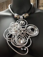 Jeff Lieb Black and Silver Jaguar Necklace15 (7045655920691)