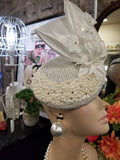 Pearl and Flower Fascinator (7054519173171)