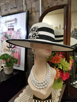 Black and White Spectator Fedora (7054519566387)