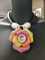 Jeff Lieb Multi-Colored Flower Necklace Set (7359967952947)