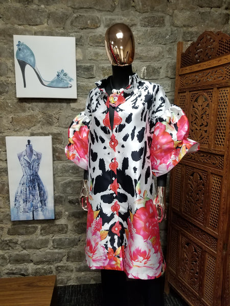 Multi-Floral Tunic/Dress (7480389173299)