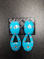 Jeff Lieb Easter Egg Blue Clip-On Earrings (7521959804979)