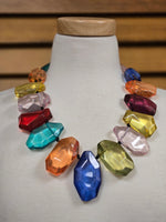 Acrylic Rock Beaded Necklace Set (7558102908979)