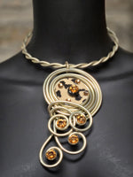 Jeff Lieb Leopard Print and Gold Necklace Set (7557920817203)