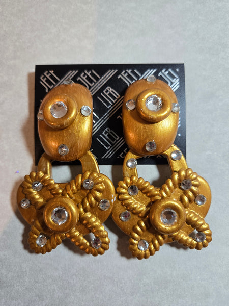 Jeff Lieb Golden Mirage Clip-On Earring (7666984353843)
