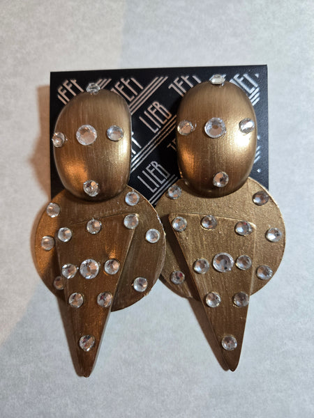 Jeff Lieb Solar Edge Clip-On Earrings (7666989629491)