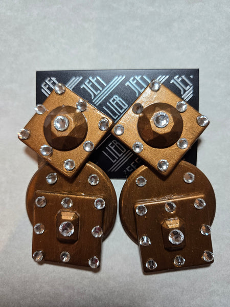 Jeff Lieb Hex Appeal Clip-On Earrings (7666991300659)