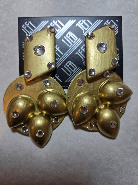 Jeff Lieb Deco Dagger Clip-On Earrings (7666994970675)