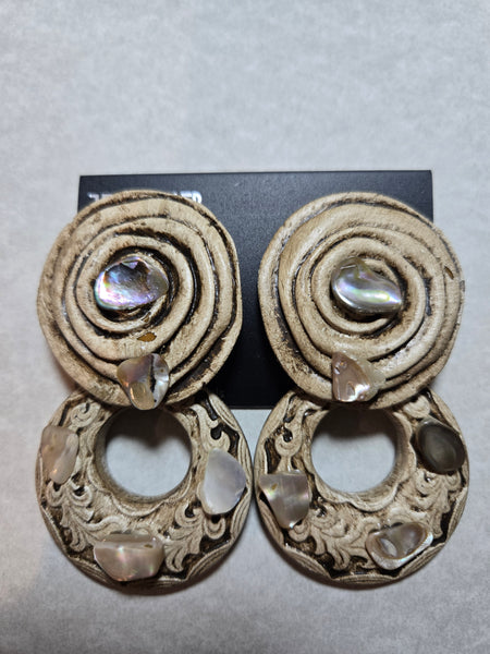 Jeff Lieb Shell of Echos Clip-On Earrings (7667468730419)