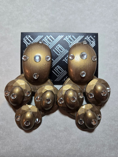 Jeff Lieb Facet Theory Clip-On Earrings (7667469647923)