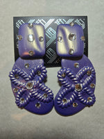 Jeff Lieb Violet Voltage Clip-On Earrings (7667471712307)