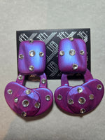 Jeff Lieb Electric Amethyst Clip-On Earrings (7667472105523)