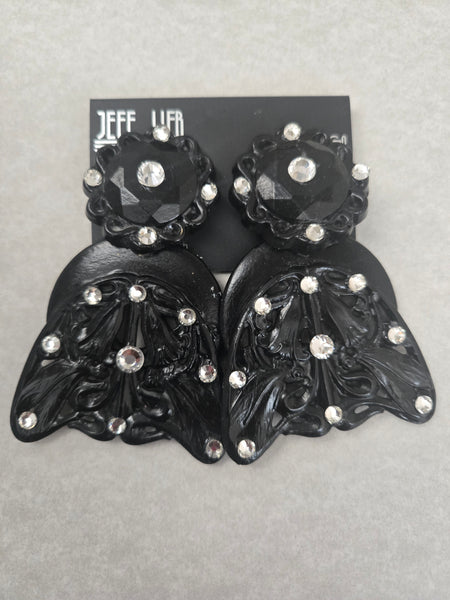 Jeff Lieb Midnight Flutter Clip-On Earrings (7667983384627)
