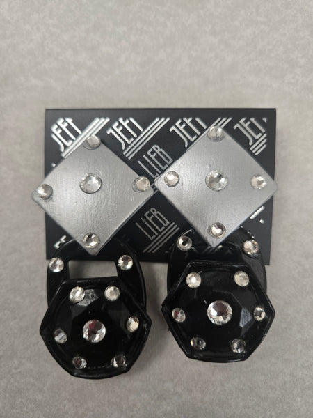 Jeff Lieb Quantum Leap Clip-On Earrings (7667984662579)