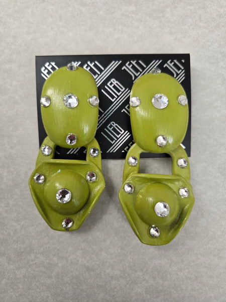 Jeff Lieb Verdant Vectors Clip-On Earrings (7669452505139)
