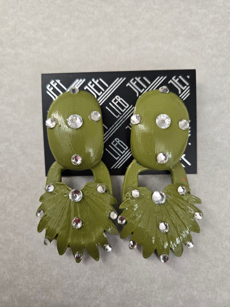 Jeff Lieb Saguaro Spark Clip-On Earrings (7669453717555)