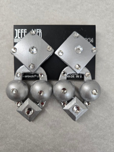 Jeff Lieb Steele Pulse Clip-On Earrings (7669453881395)