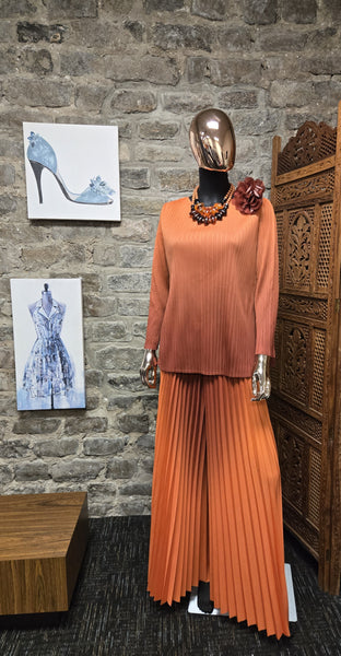 Saffron Drift Two Piece Ombre Pant Set