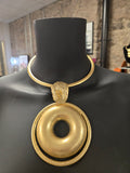 Orbit of Steel Statement Necklace