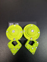 Jeff Lieb Lime Green Clip-On Earrings (6705445339187)