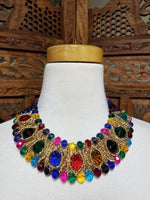 Multi-Colored Crystal Necklace Set (6818711732275)