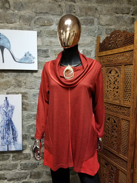 Moonlight Tunic with Cowl Neck (6839217815603)