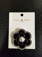 Pearl Centered Camellia Flower Brooch (6859111989299)
