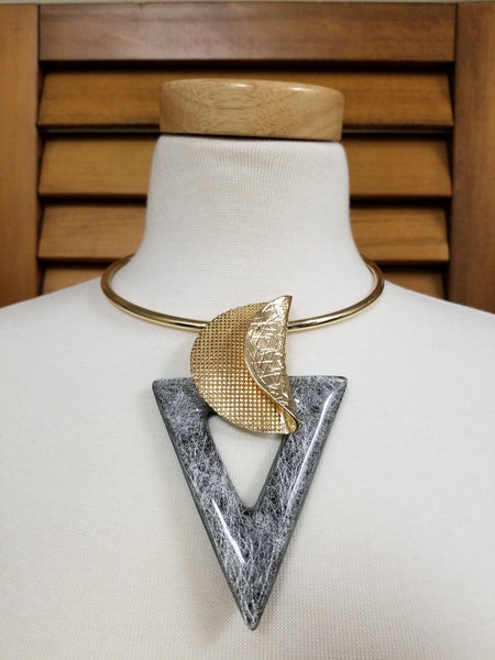 Geometric Choker Necklace Set (6892344049715)