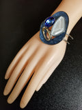 Acrylic and Stone Cuff Bracelet (6906859814963)